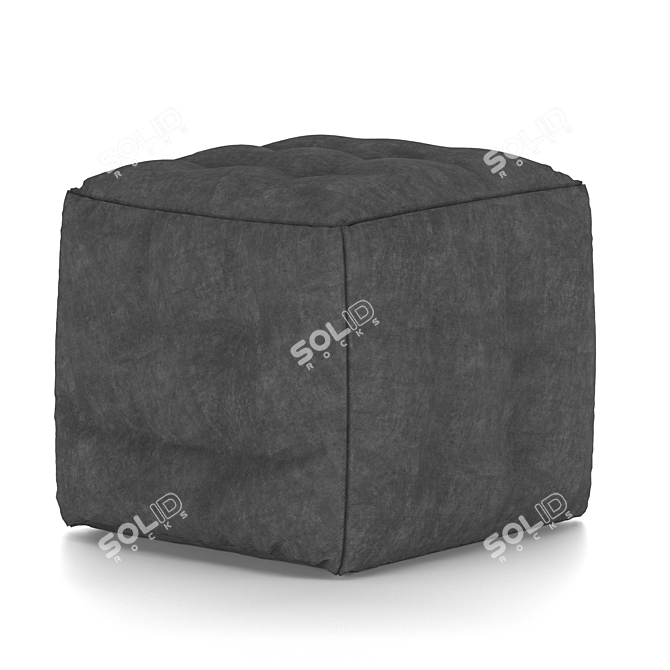 Cozy Cushion Seat: 50cm x 50cm 3D model image 2