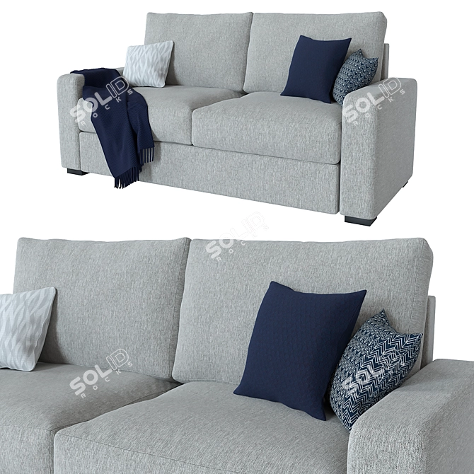 Kenay Home Lane Sofa: Stylish and Comfortable 3D model image 2