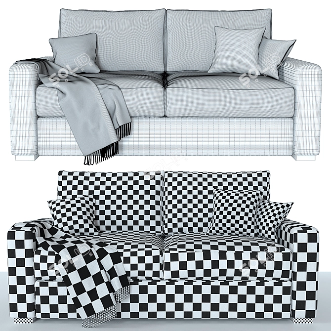 Kenay Home Lane Sofa: Stylish and Comfortable 3D model image 4