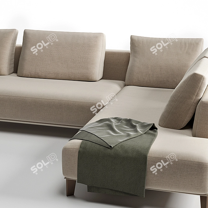 Ronny Alberta Sofa: Innovative Design for Ultimate Comfort 3D model image 2
