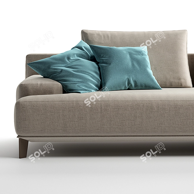 Ronny Alberta Sofa: Innovative Design for Ultimate Comfort 3D model image 3