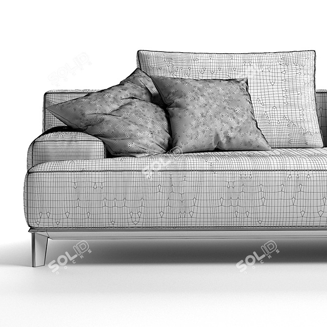 Ronny Alberta Sofa: Innovative Design for Ultimate Comfort 3D model image 4