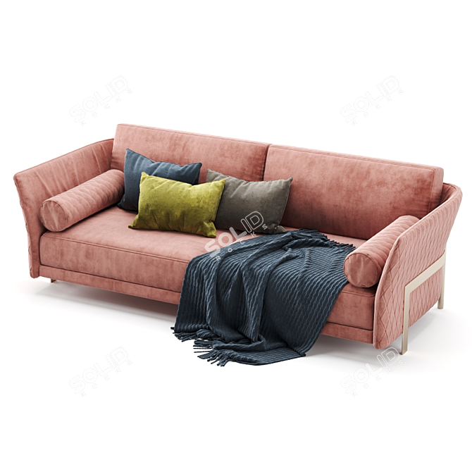 Luxury Comfort: Opera Cosmo Sofa 3D model image 3