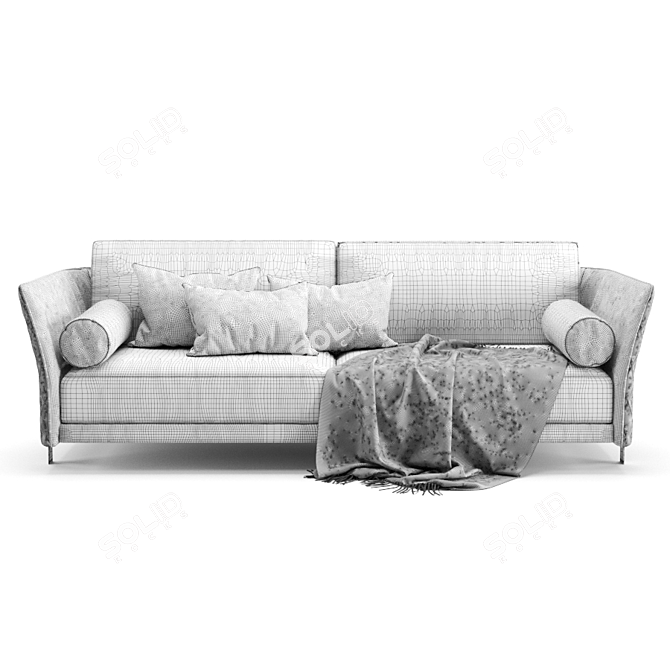 Luxury Comfort: Opera Cosmo Sofa 3D model image 5