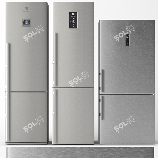 Electrolux Refrigerator Set: Stay Cool with Style 3D model image 1