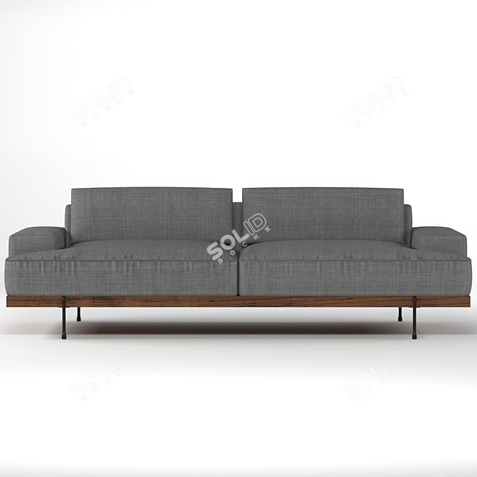 Riviera Dream Sofa - Luxury at Its Finest 3D model image 2