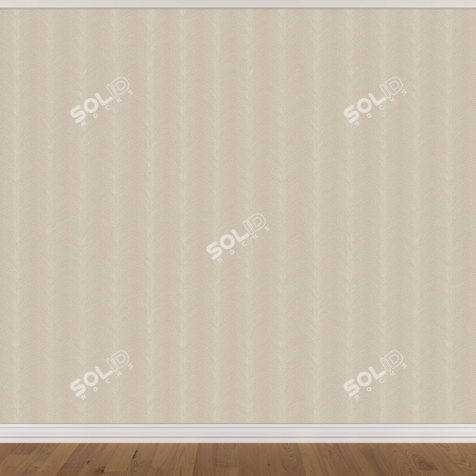 Seamless Wallpaper Set - 3 Colors 3D model image 4