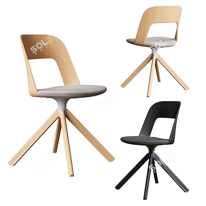 Modern LaPalma ARCO Chair 3D model image 3