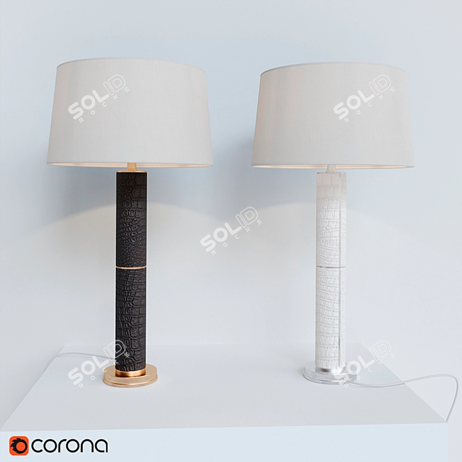 Sophisticated Upper Fifth Table Lamp 3D model image 1