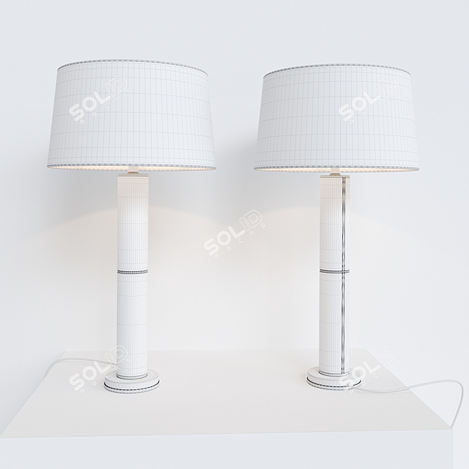 Sophisticated Upper Fifth Table Lamp 3D model image 2