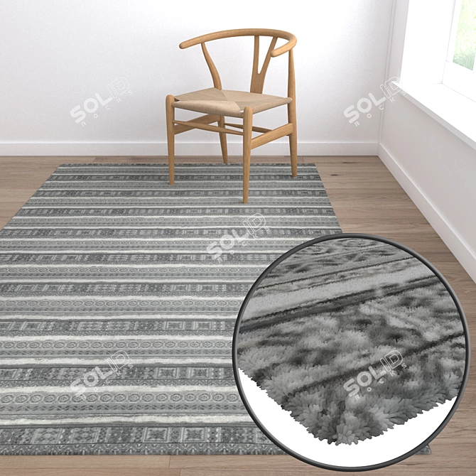 Luxury Carpet Set: High-quality Textures for Stunning Renders 3D model image 5