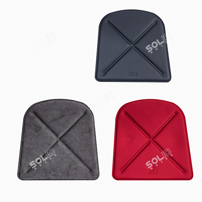 Tolix Chair Cushion: Optimal Comfort 3D model image 1