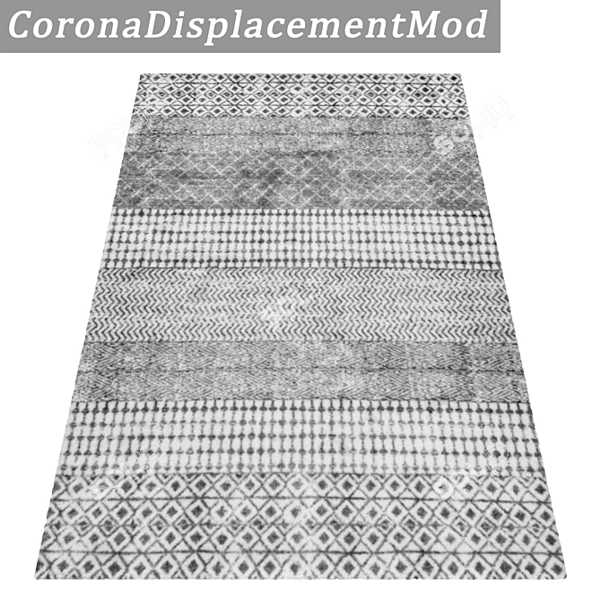 Title: Versatile Textured Carpet Set 3D model image 4