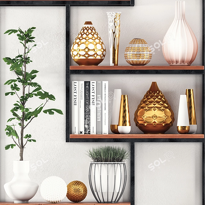 Elegant Decor Set 3D model image 3