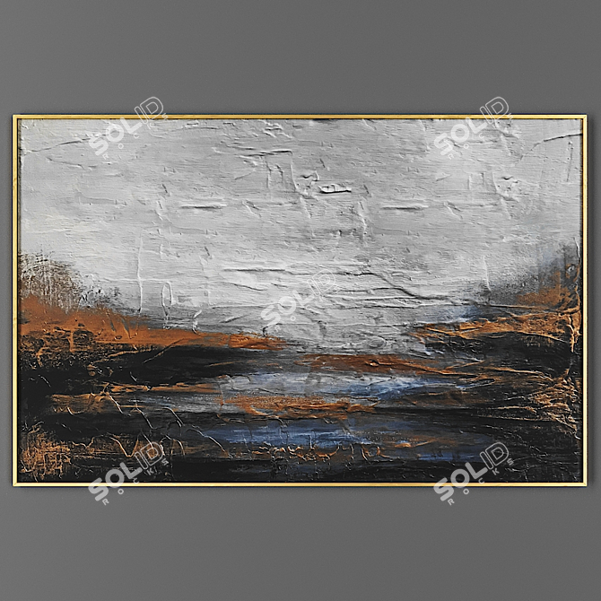 Elegant Framed Picture 3D model image 1