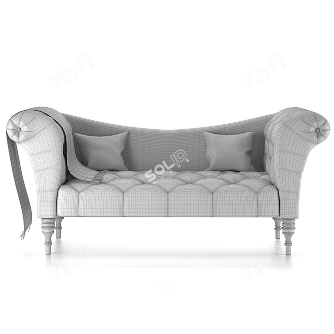 Modern Ali Chaise Lounge 3D model image 2