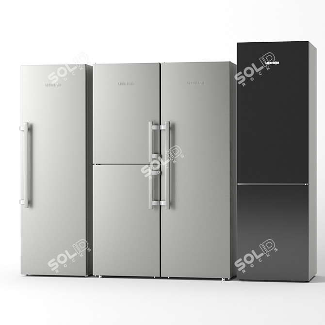 Liebherr Refrigerator Set: KBef 4310, SBSes 8483, CBNPgb 4855 3D model image 6