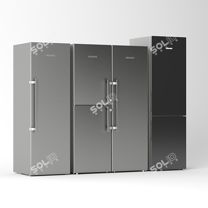 Liebherr Refrigerator Set: KBef 4310, SBSes 8483, CBNPgb 4855 3D model image 7