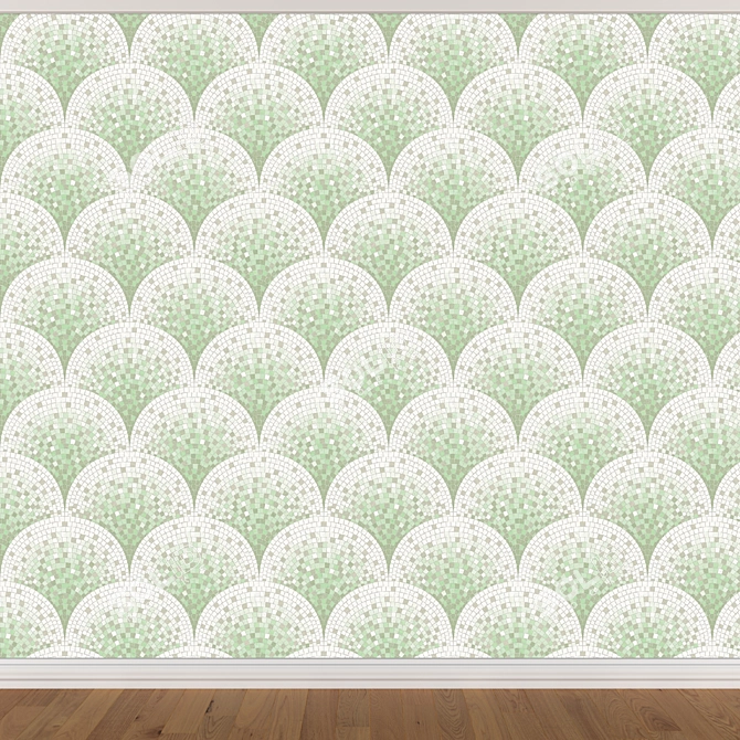 Seamless Wallpaper Set in 3 Colors 3D model image 3