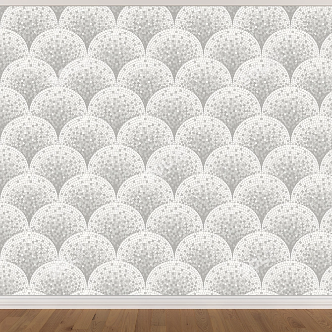 Seamless Wallpaper Set in 3 Colors 3D model image 4