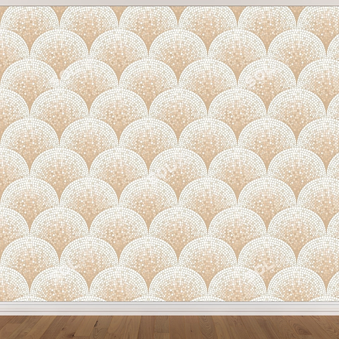 Seamless Wallpaper Set - 3 Colors 3D model image 3