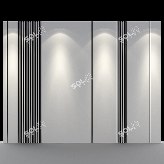 Sleek Panel 44: Modern Design 3D model image 2