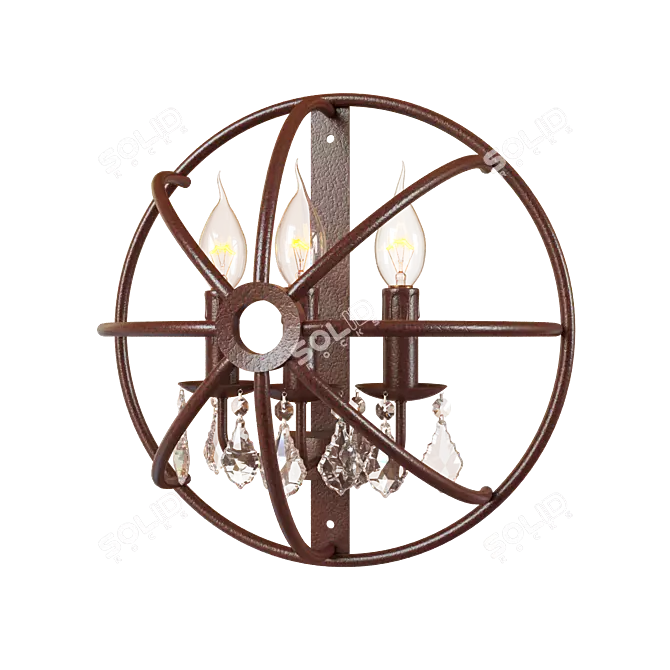 LOFT IT Loft1897W: Vintage Brown Pendant Light 3D model image 2