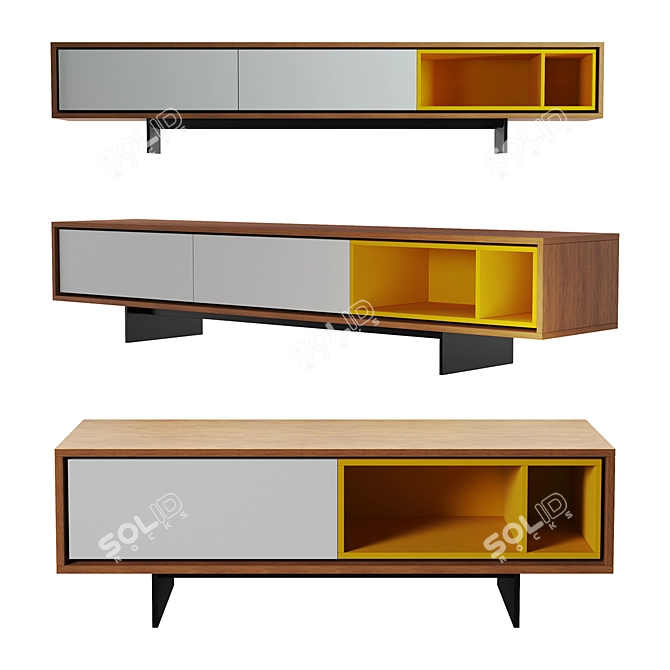 Elegant Astra Furniture Set 3D model image 2