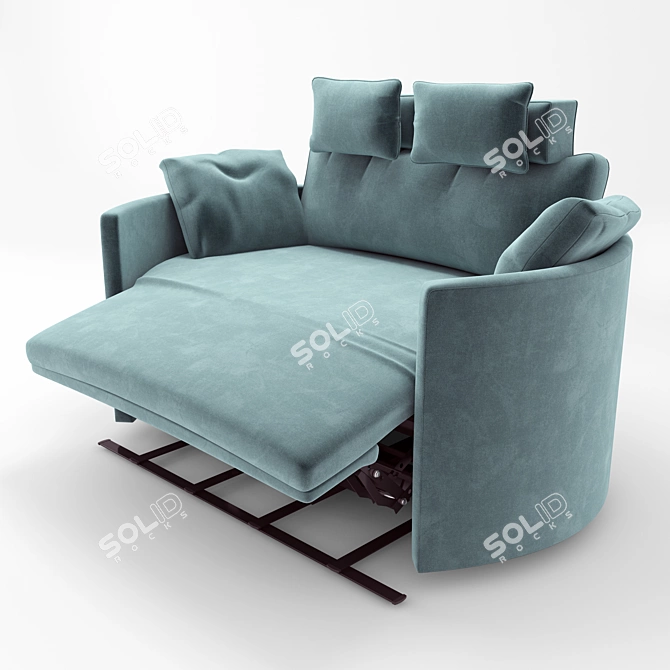 Luxurious FAMA Moonrise XL Recliner 3D model image 2