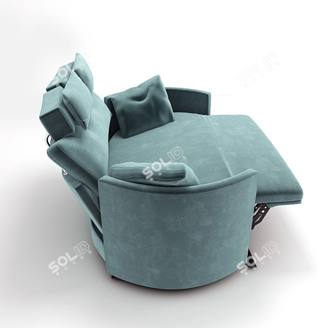 Luxurious FAMA Moonrise XL Recliner 3D model image 3