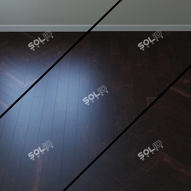 HARO Agate Oak Plank: Elegant & Stylish 3D model image 1