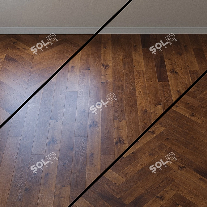 HARO PARQUET 4000 Retro 3D Amber Oak 3D model image 1