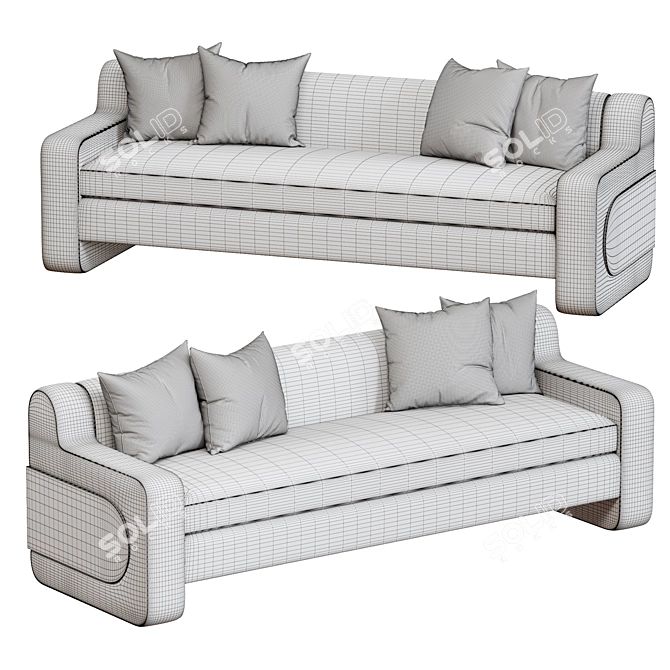 Luxury Kingsley Sofa by Bradley USA 3D model image 4