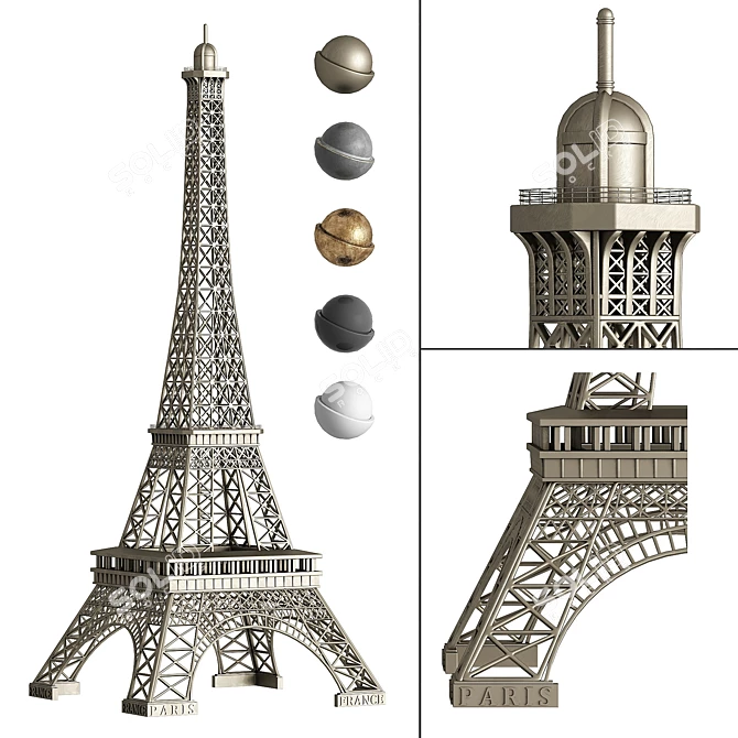 Eiffel Tower Replica - Exquisite Model 3D model image 1