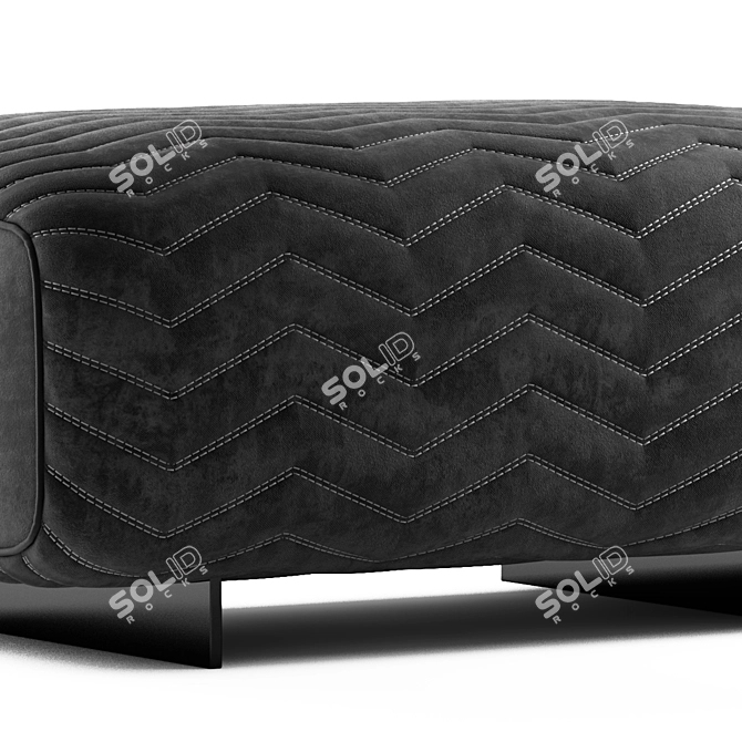 Elegant Minotti Quincy Pouf 3D model image 3