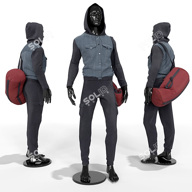 Title: Versatile Denim Jacket 3D model image 1