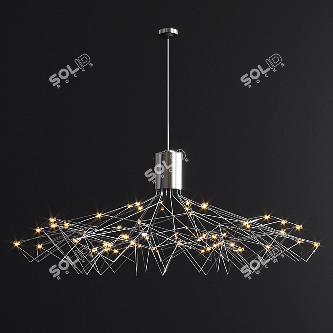 Elegant Bezhko Ballet Chandelier 3D model image 2