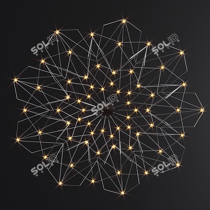 Elegant Bezhko Ballet Chandelier 3D model image 3