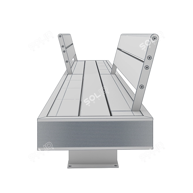 Metalco Italy Harris Bench - HSC300 3D model image 4