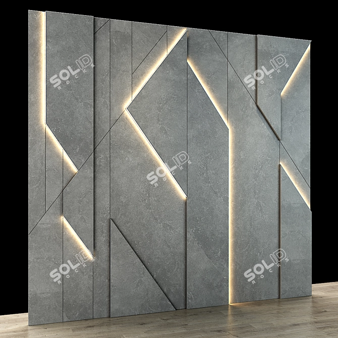 3D Decorative Wall Panel - Modernize Your Space 3D model image 2