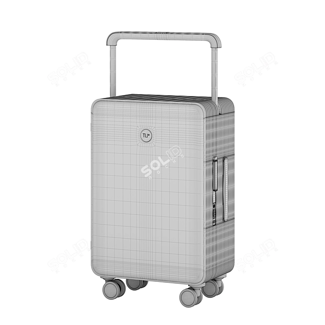 TUPLUS LINE Hardside: Sleek and Spacious Travel Companion 3D model image 5