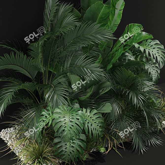 Botanical Bliss: 357 Plant Collection 3D model image 3