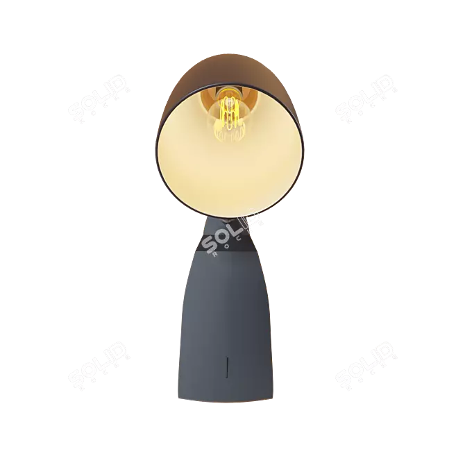 Loft It Modern Black Pendant Light 3D model image 2