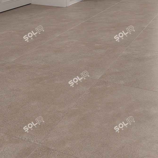 Galo Beige Mate Floor Tile 3D model image 2