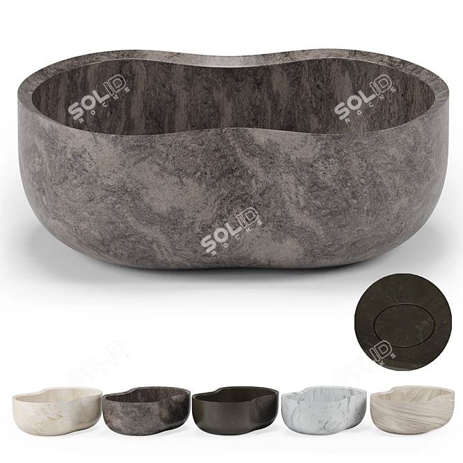 Elevate Your Bathroom: ANIMA Countertop Washbasin 3D model image 3