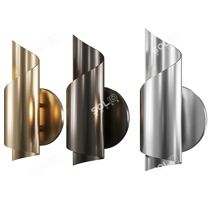 Hudson Valley Evie: Elegant LED Wall Sconce 3D model image 1