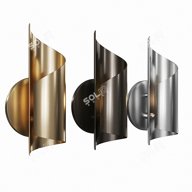 Hudson Valley Evie: Elegant LED Wall Sconce 3D model image 2