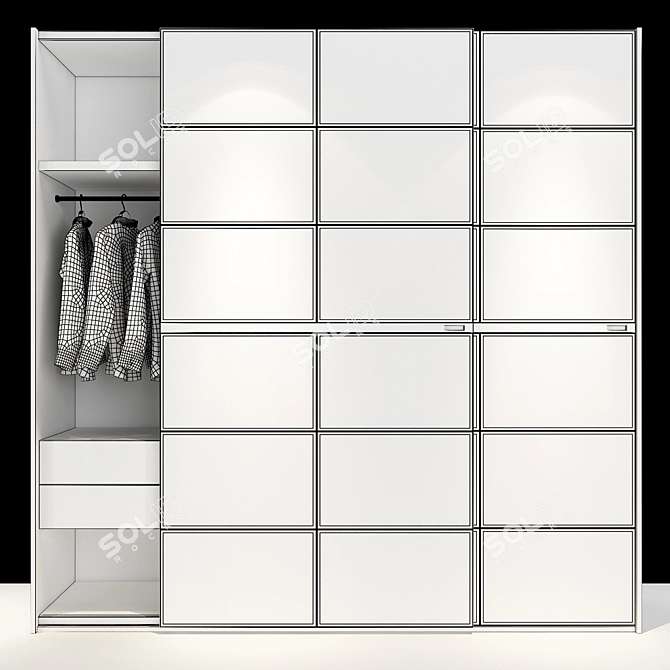 Modern Storage Solution: Cabinet Furniture 3D model image 2