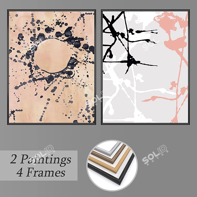 Mixed Media Art Set - No. 1835 3D model image 1