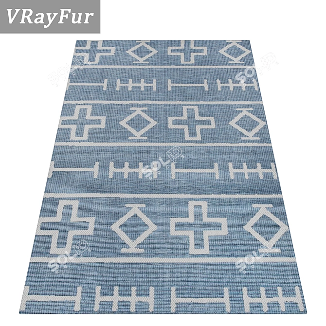 Luxury Collection: Premium Carpet Set 3D model image 2